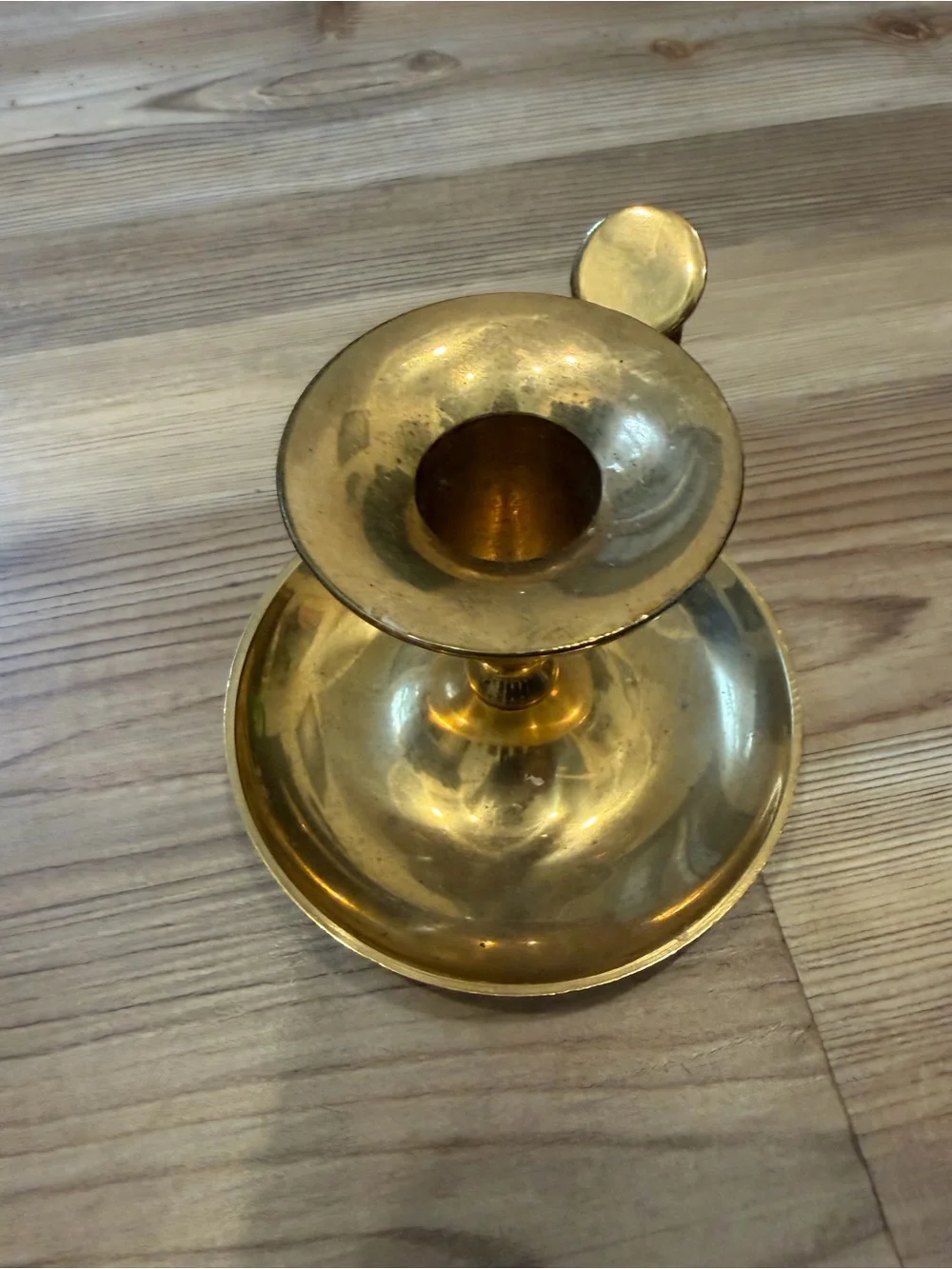 Pier 1 Imports Brass Chamberstick Candle Holder